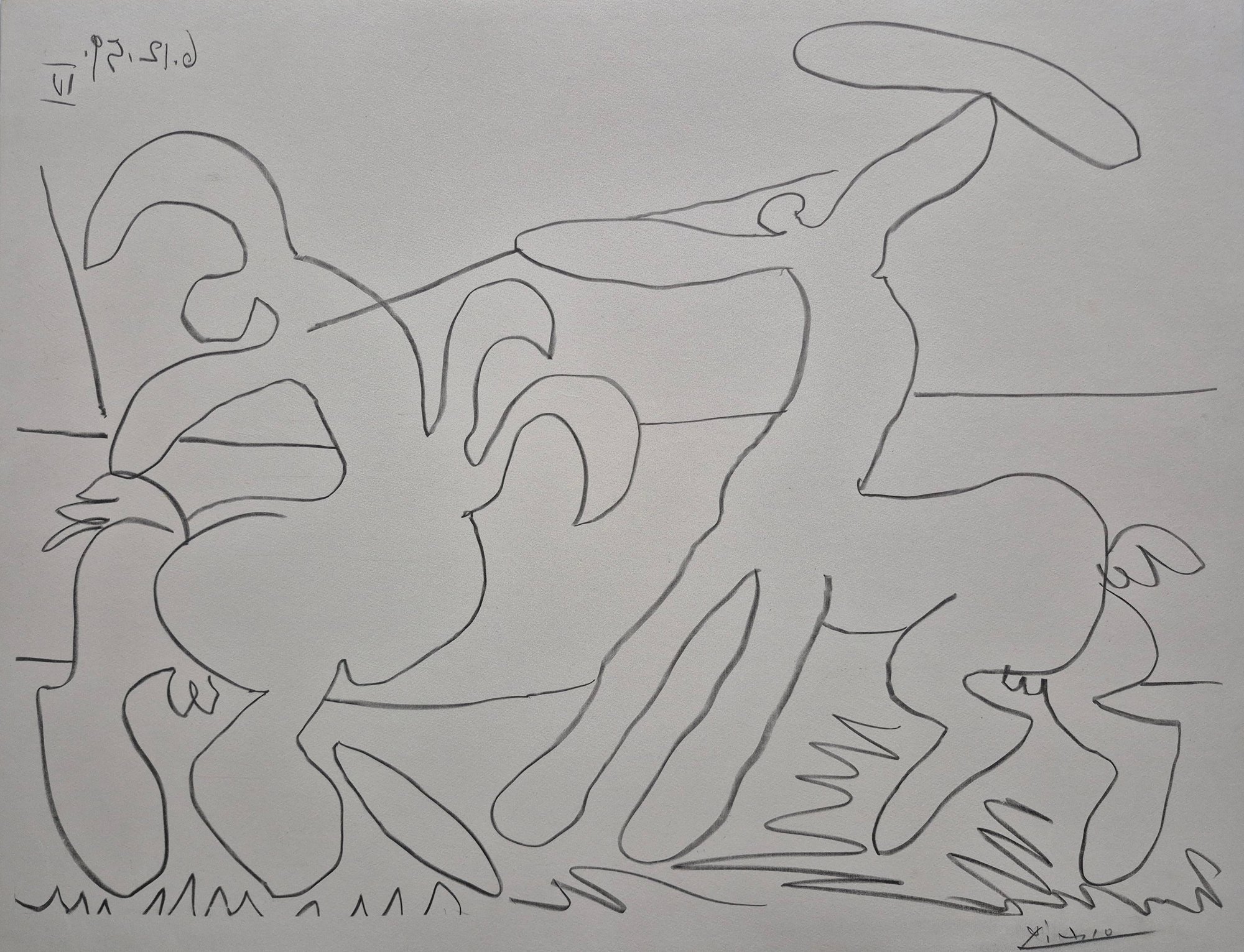 Picasso, Pablo | Combat de centaures IV, 1959 — available on Composition Gallery