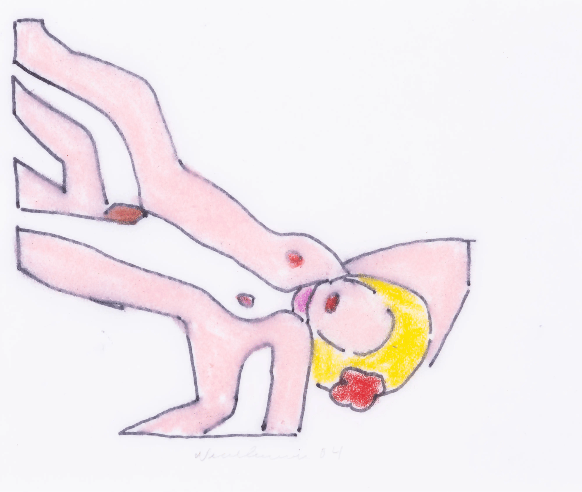 Wesselmann, Tom | Study For Sunset Nude With Choker, 2004 — available on Composition Gallery