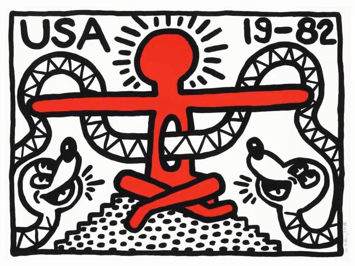 Haring, Keith | USA 19-82, 1982 — available on Composition Gallery
