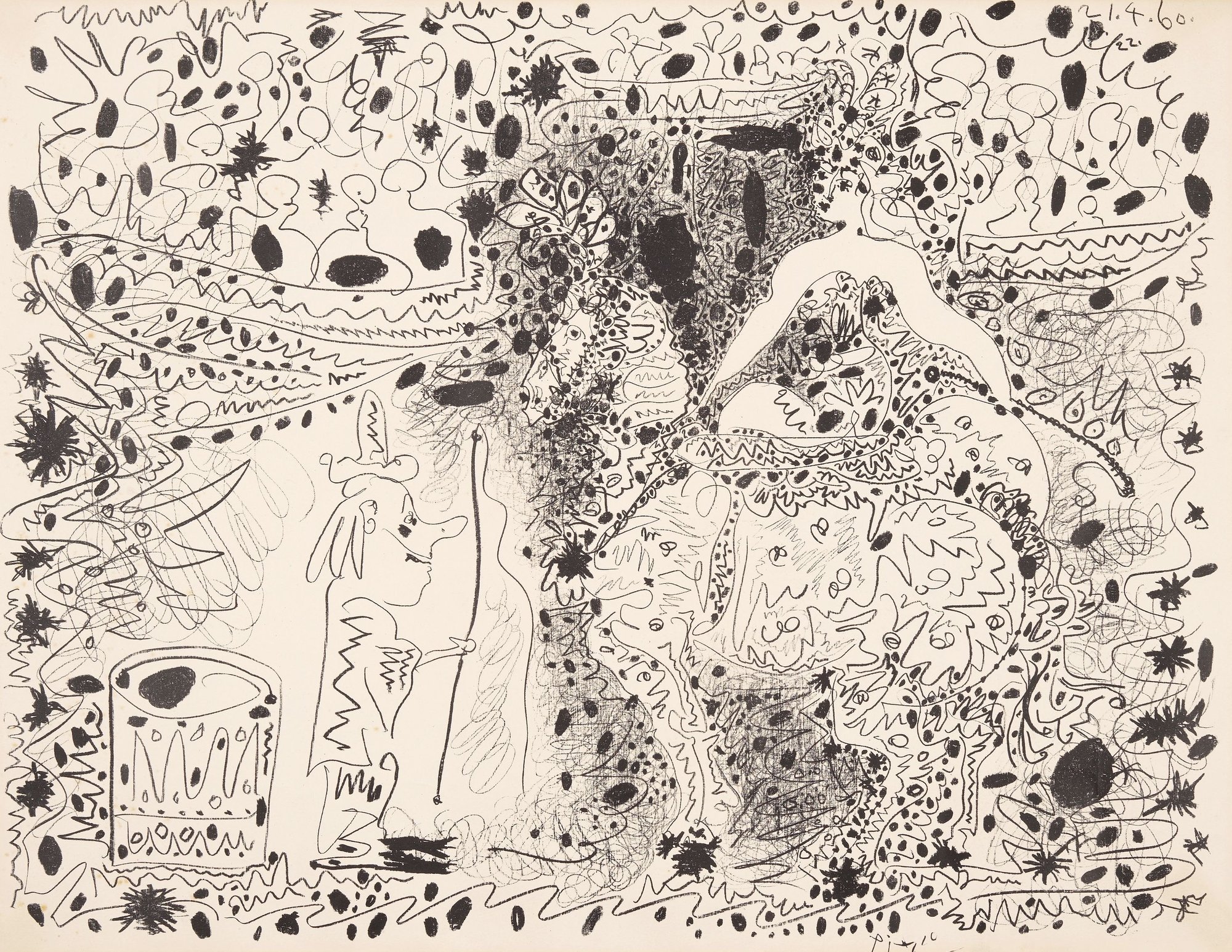 Picasso, Pablo | L'Ecuyère, 1960 — available on Composition Gallery