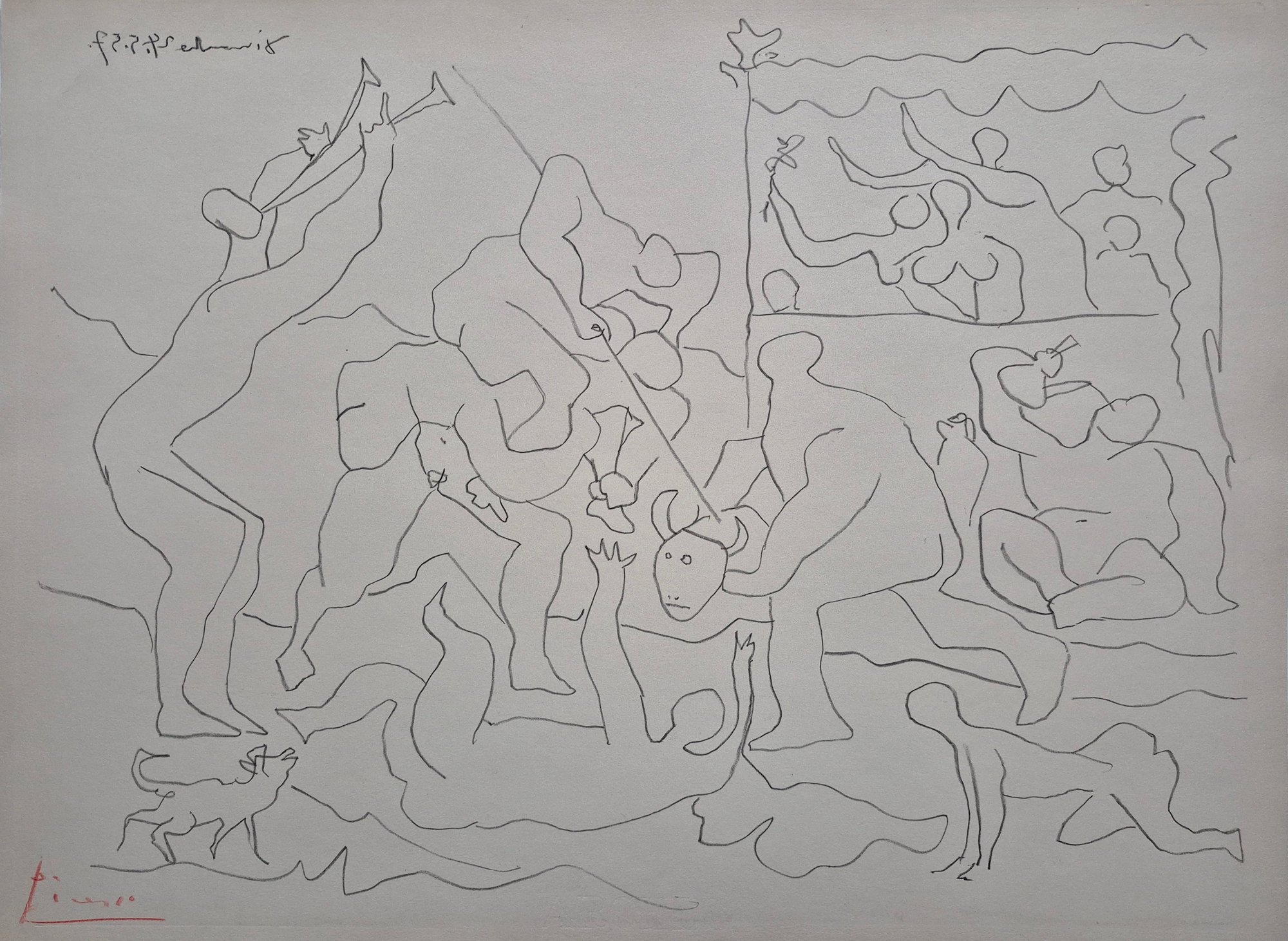 Picasso, Pablo | Jeu de corrida, 1957 — available on Composition Gallery
