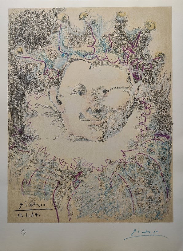 Picasso, Pablo | Tête de Buffon (Arlequin), 1964 — available on Composition Gallery