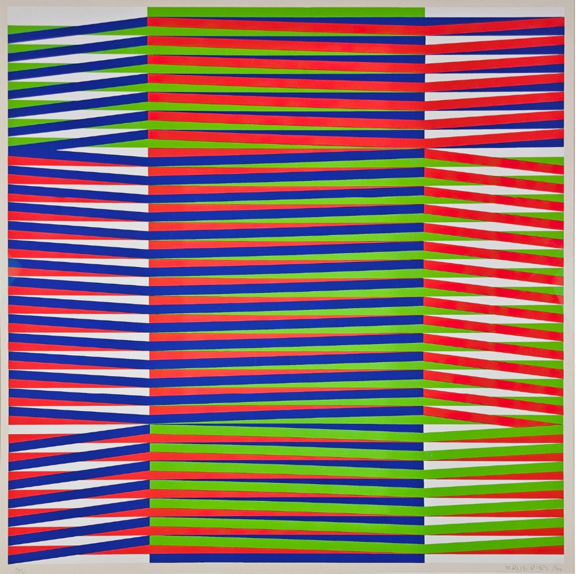 Cruz-Diez, Carlos | Composition '4 D'. Couleur Additive, 1970 — available on Composition Gallery