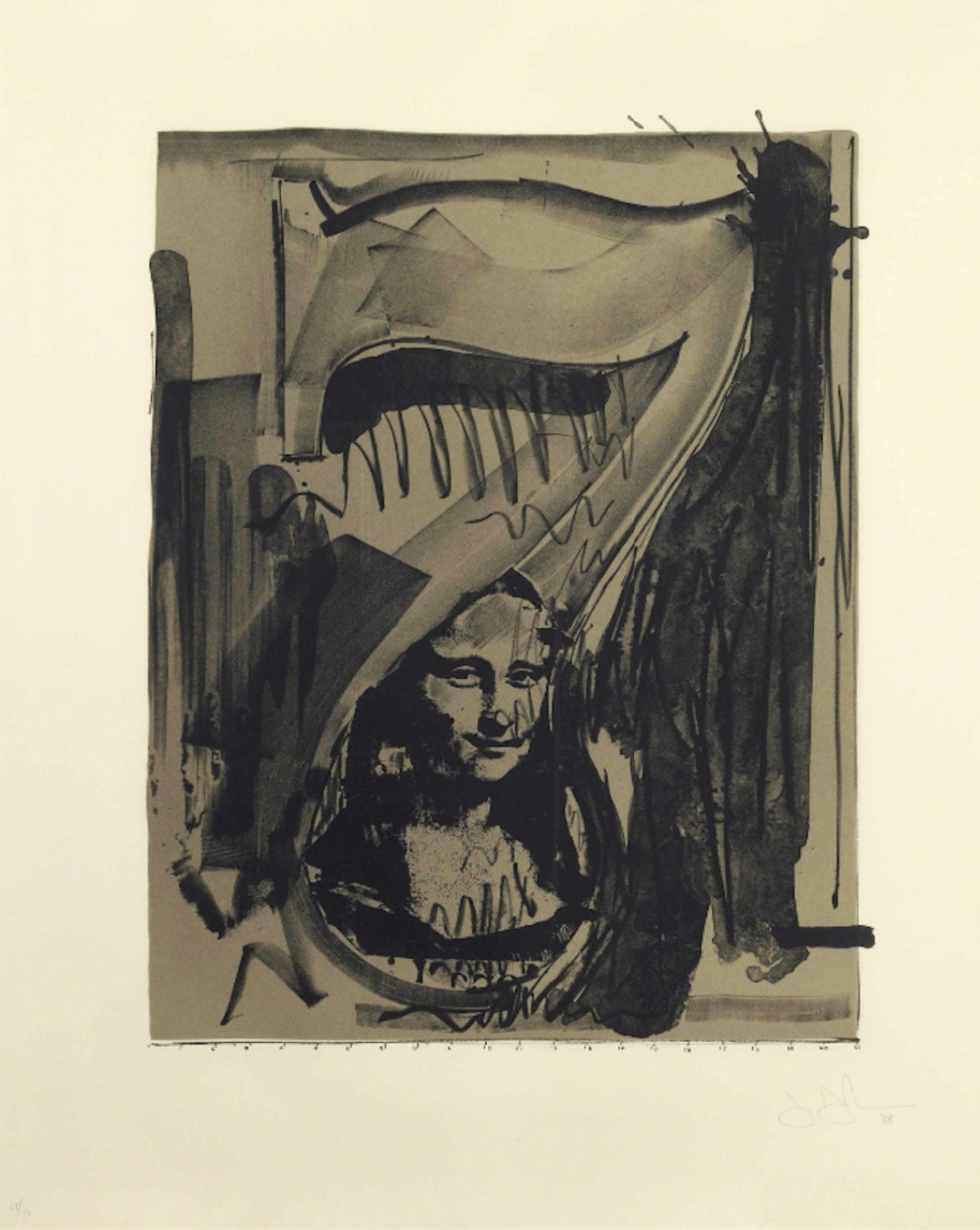 Johns, Jasper | Figure 7, Black Numerals Series, 1968 — available on Composition Gallery