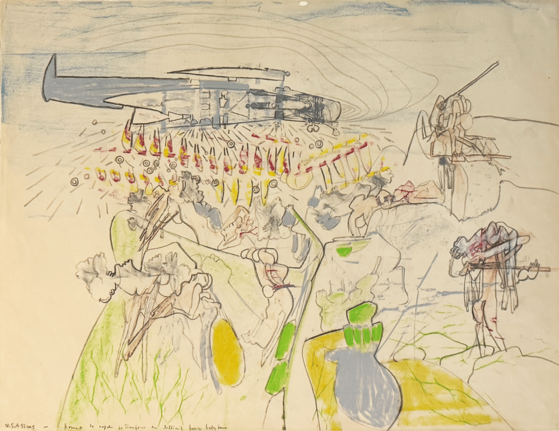 Matta, Roberto | U.S. Assasins, 1962 — available on Composition Gallery