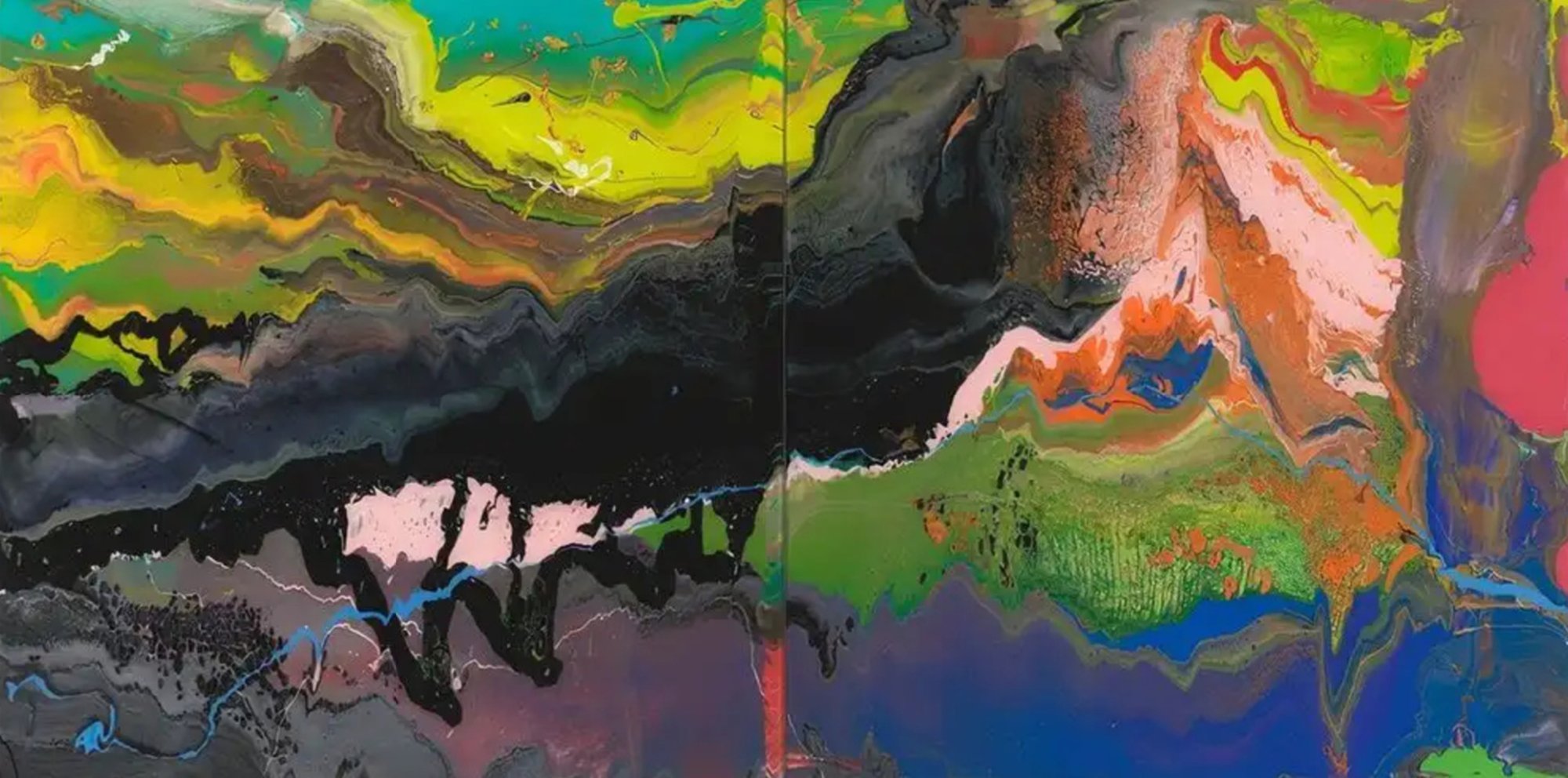 Richter, Gerhard | Flow P16, 2016 — available on Composition Gallery