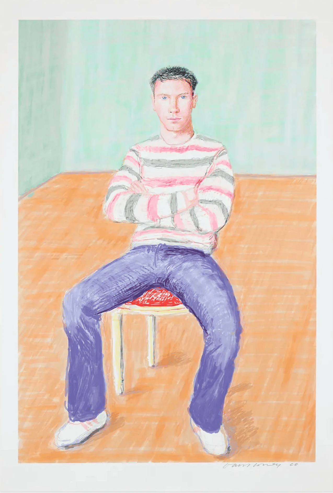 Hockney, David | Jamie McHale 1, 2008 — available on Composition Gallery