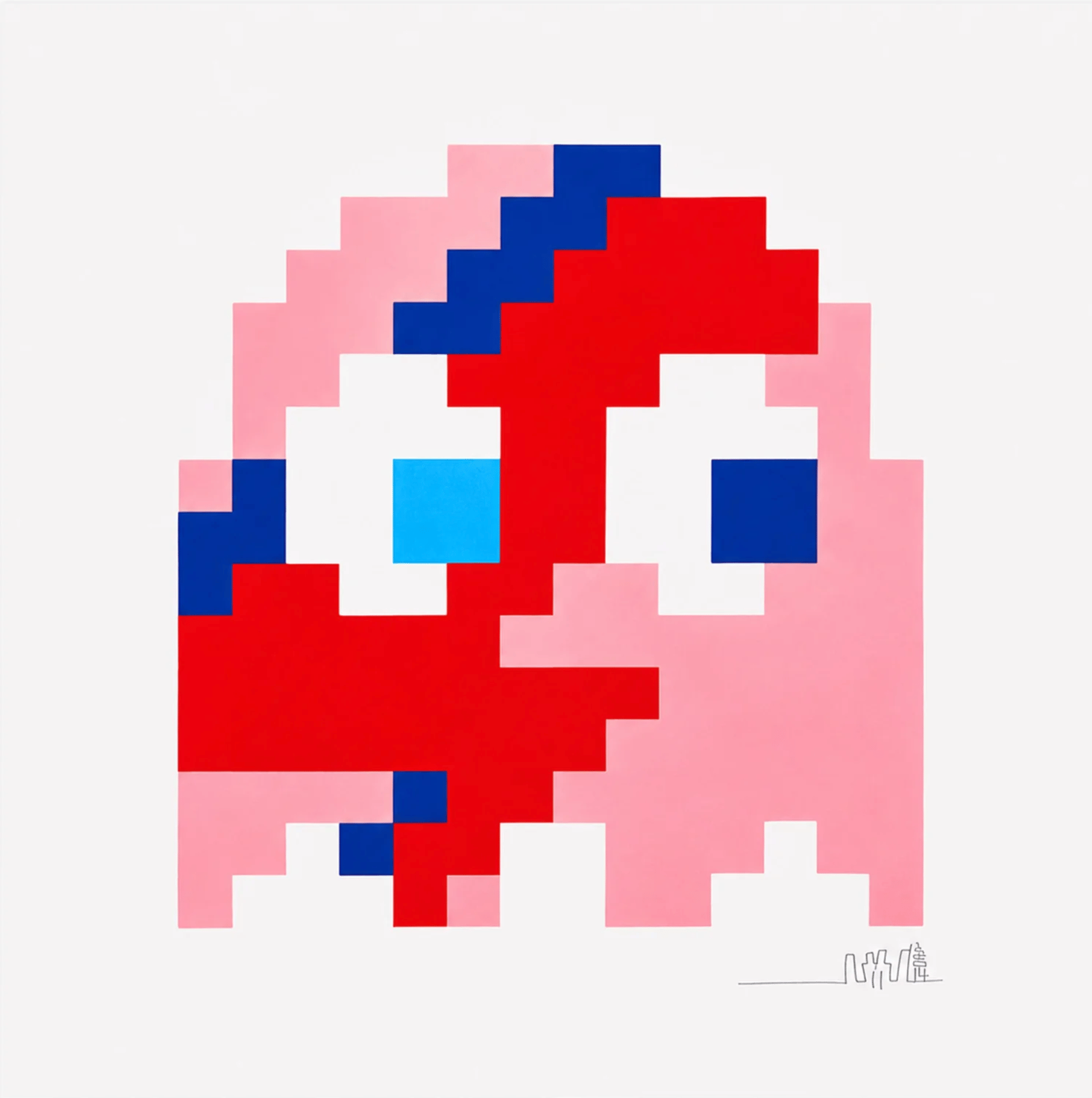 Invader | Aladdin Sane (Pinky), 2014 — available on Composition Gallery