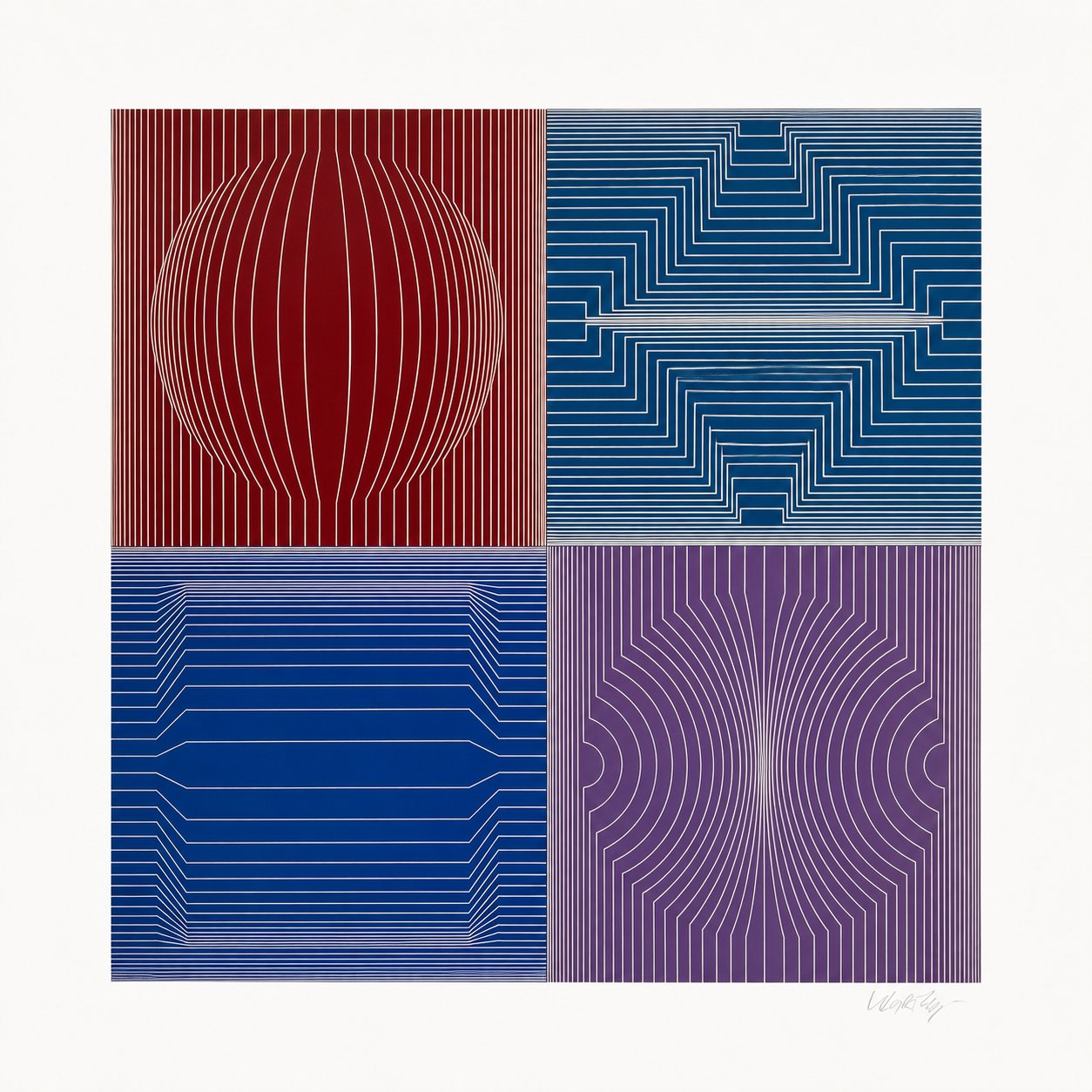 Vasarely, Victor | La Certa, 1981 — available on Composition Gallery