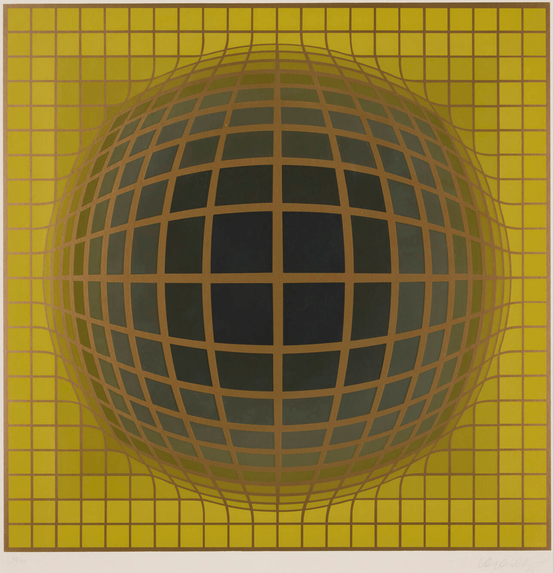 Vasarely, Victor | B-Bomb-b (3), 1974 — available on Composition Gallery