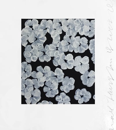 Donald Sultan – Wall flower 8, 2008 – Screen-print