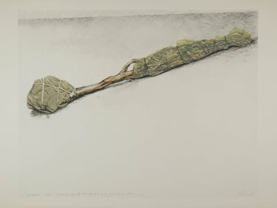 Javacheff Christo – Wrapped Tree, 1970 – Siebdruck