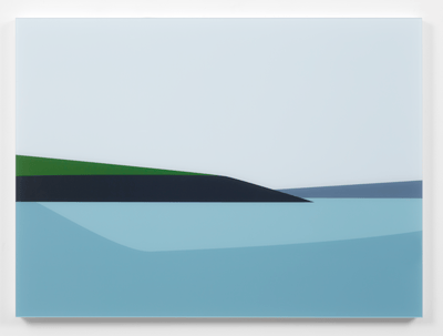 Julian Opie – Cornish Coast 2: Polridmouth Coast, 2017 – Técnica mixta