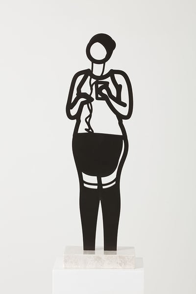 Julian Opie – Leggings: Boston Statuettes, 2020 – Bronze