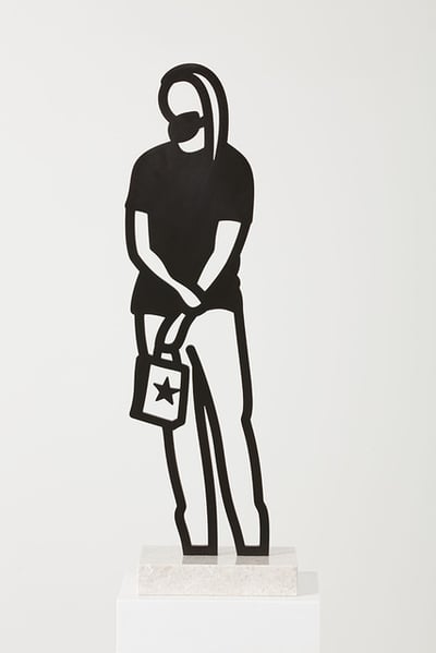 Julian Opie – Long Hair: Boston Statuettes, 2020 – Bronze