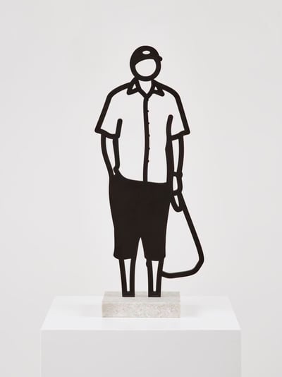 Julian Opie – Melbourne Statuettes: Plastic Bag, 2018 – Bronze