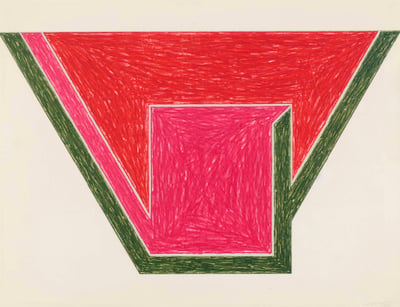 Frank Stella – Union (from Eccentric Polygons), 1974 – Técnica mixta