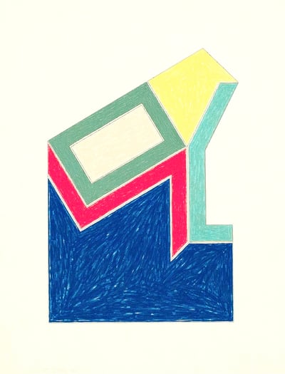 Frank Stella – Moultonville, 1974 – Técnica mixta
