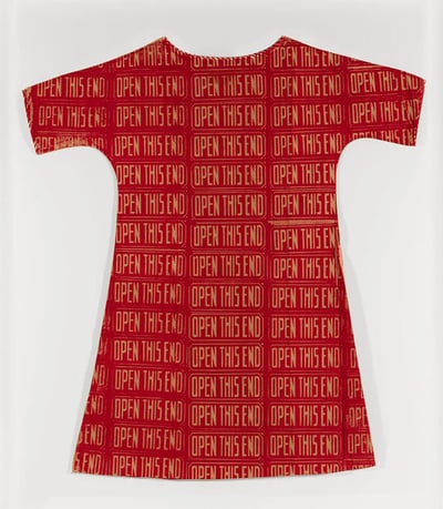 Andy Warhol – Open this end (Paper dress), 1962-1964 – Gemengde techniek.
