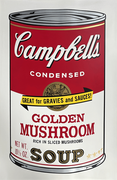 Andy Warhol – Golden Mushroom (from Campbell's Soup II), 1969 – Zeefdruk