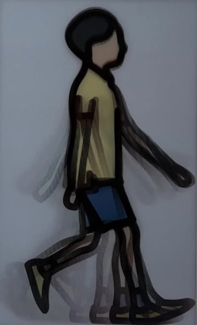 Julian Opie – Neal from Children Walking, 2026 – Instalación
