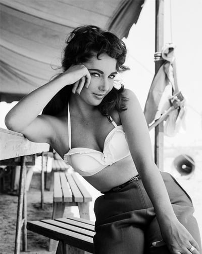Elizabeth Taylor on the Set of 'Giant'