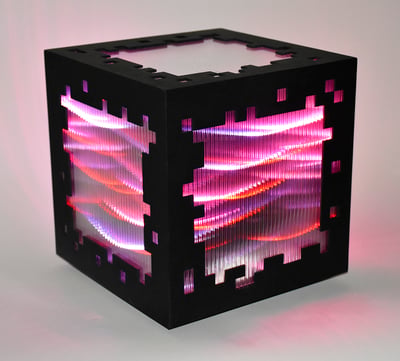 Mini voxels light red
