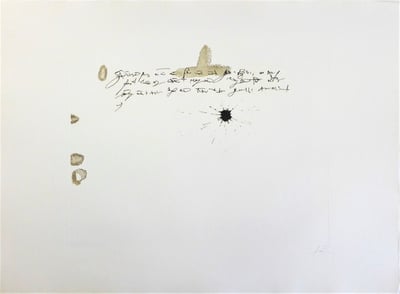 Antoni Tapies – Aparicions-4, 1982 – Gravure