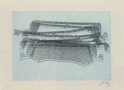 Guillermo Kuitca – Sin título-2, 1997 – Mixed média