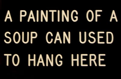A Painting of a Soup Can