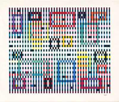 Yaacov Agam – Magic Raindrops II – Silkscreen