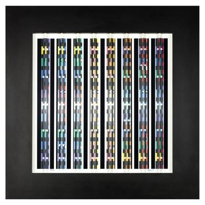 Yaacov Agam – Night-Lights Prismagraph, 1991 – Mixed Media