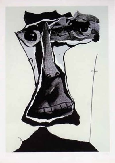 Antonio Saura – Moi, Planche 2, 1976 – Serigraph