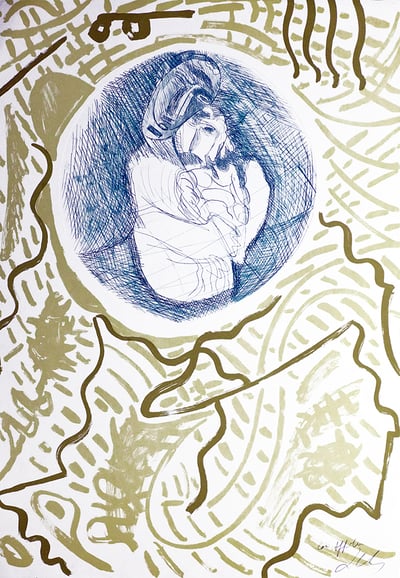 Sandro Chia – Untitled (Portrait), 1991 – Radierung