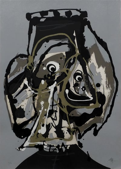 Antonio Saura – Atal, 1983 – Siebdruck