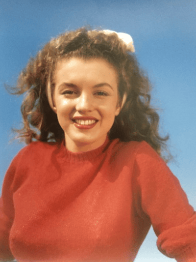 Norma Jean In Red (Marilyn Monroe 1945)
