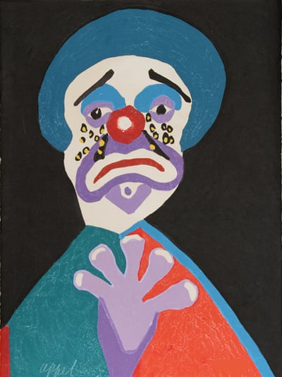 The clown with the golden tears