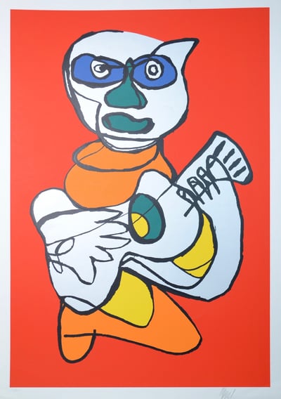 Red Cat Singing Hands