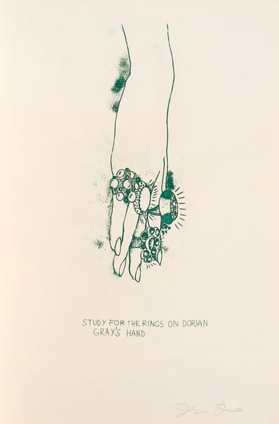 Study For The Rings On Dorian Gray's Hand