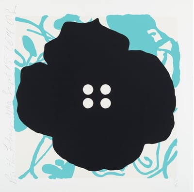 Button Flower Aqua, Sept 15, 2014
