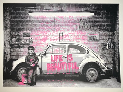 VW Beetle Pink
