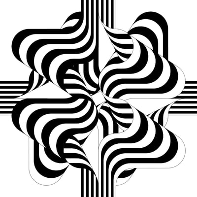 Larga marcha, 4 bifurcaciones, 1 (black and white)