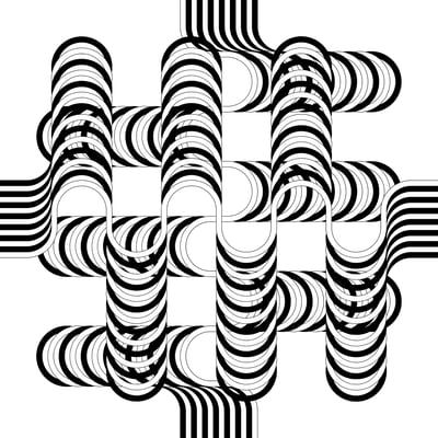 Larga marcha, 4 bifurcaciones, 12 (black and white)