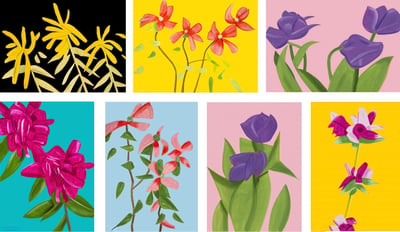 The flowers portfolio (7 works)