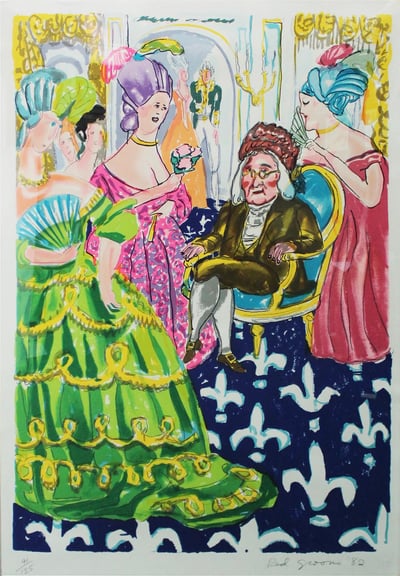 Franklins Reception at the Court of France