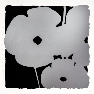 Silver Poppies, Sept 7, 2022 (against Black)