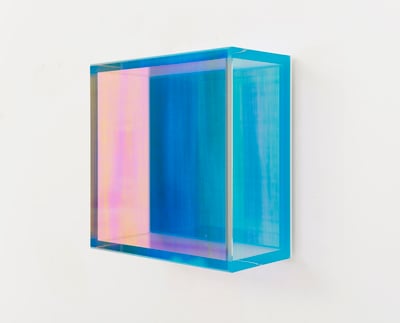 Color Mirror Turquoise Gent