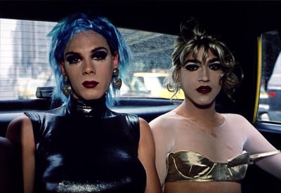 Misty And Jimmy Paulette In A Taxi, NYC 