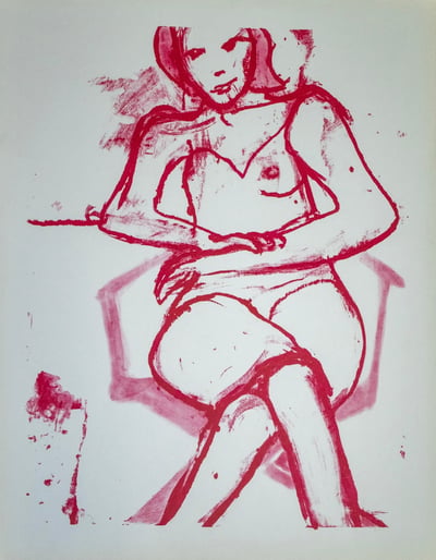 Seated woman