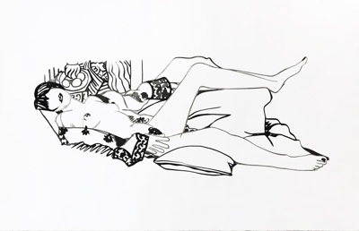 Monica Nude with Purple Robe